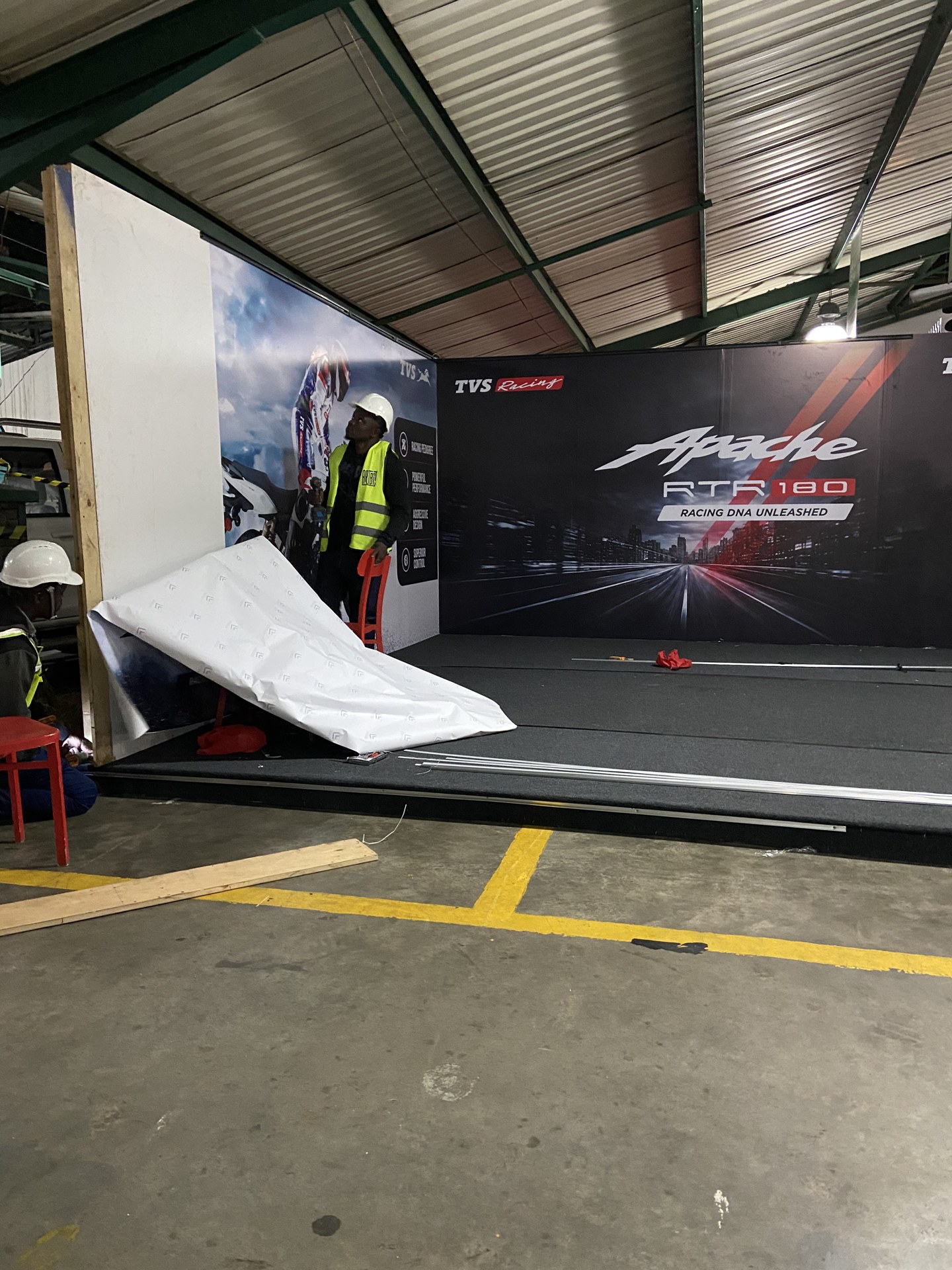 TVS Apache RTR 180 — Village Market Auto Show Experience 2026